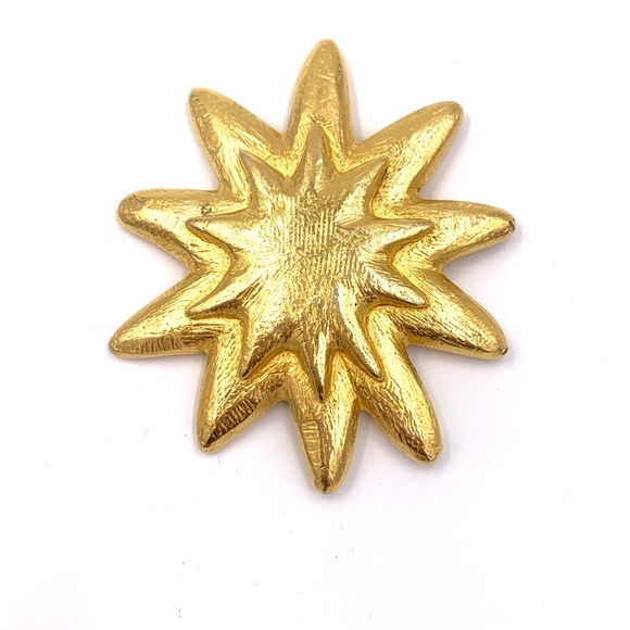 Edouard Rambaud Paris Jewelry - Edouard Rambaud Paris Gold Double Star Pin Brooch